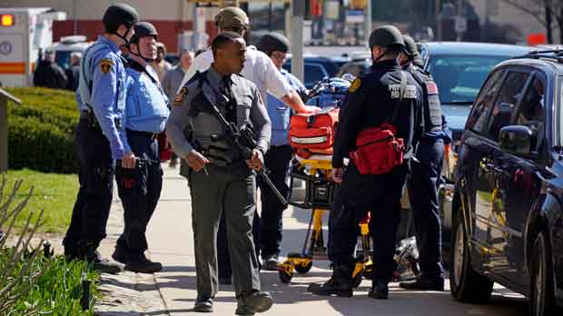 Pittsburgh Police and paramedics
